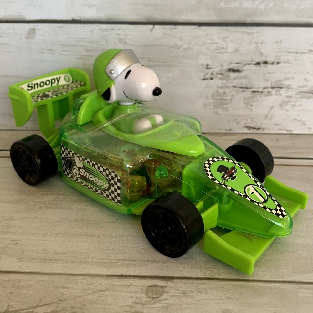 5/$25 Peanuts Racer Race Car Toy with Candy Sealed